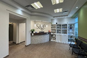 Sage Naturopathic Clinic reception area in Cambridge, Ontario