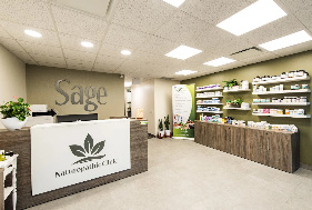 Sage Naturopathic Clinic reception area in Kitchener, Ontario